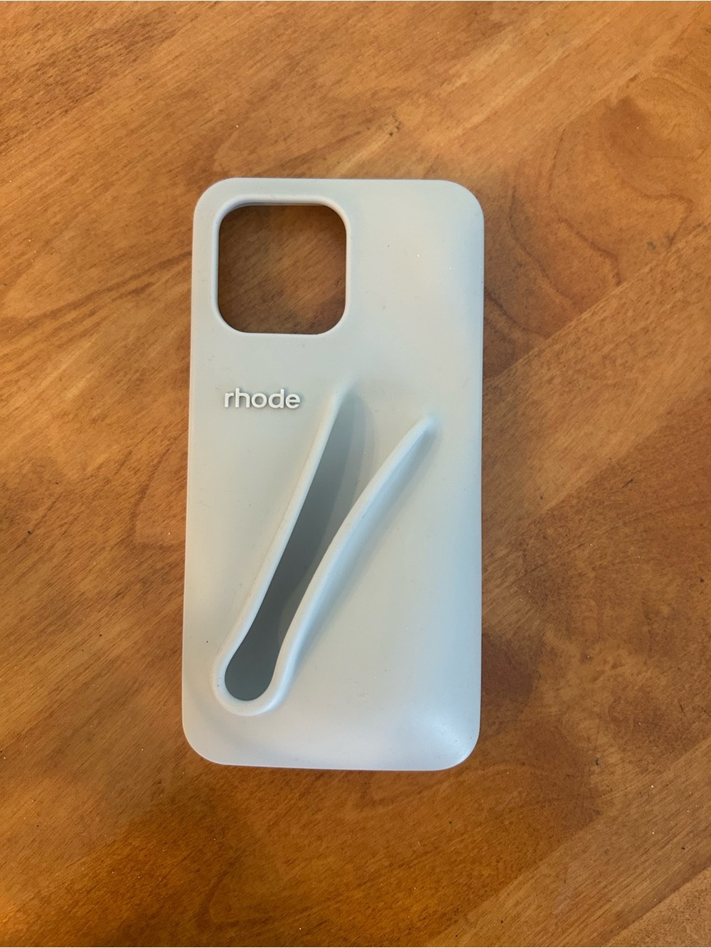 RHODE Grey Silicone Phone Case iPhone 14 Plus